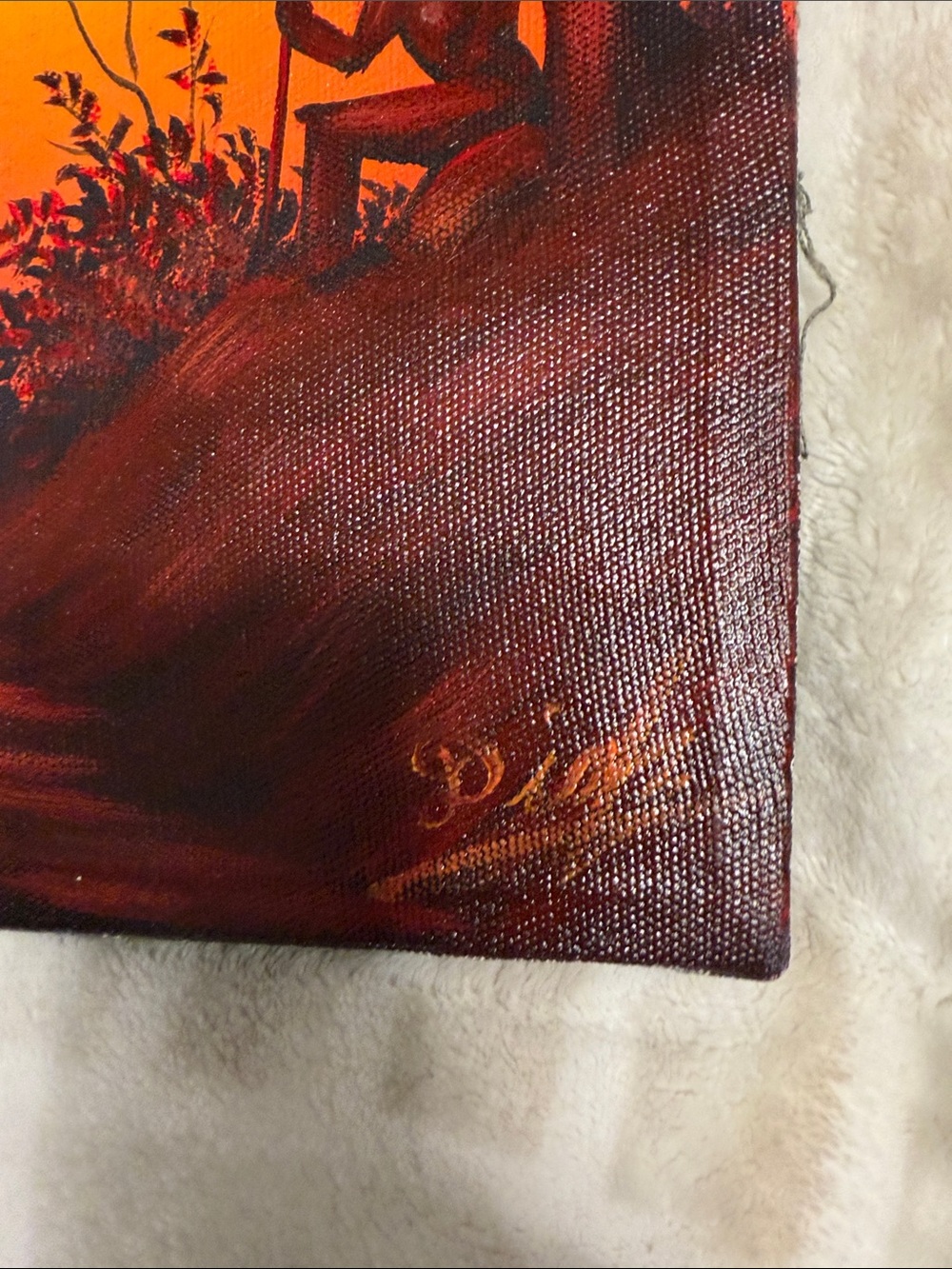 Hand-Painted Multi-Color Home Art Wall Canvas - Picture 8 of 12